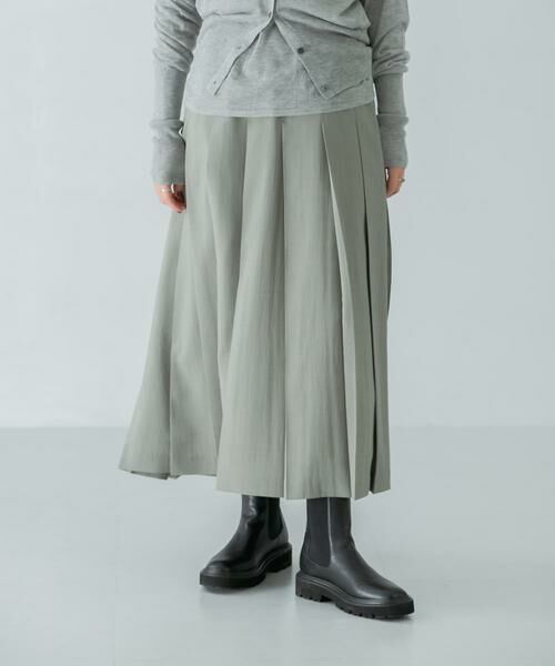 URBAN RESEARCH / アーバンリサーチ スカート | 梳毛ライクプリーツスカート | 詳細1