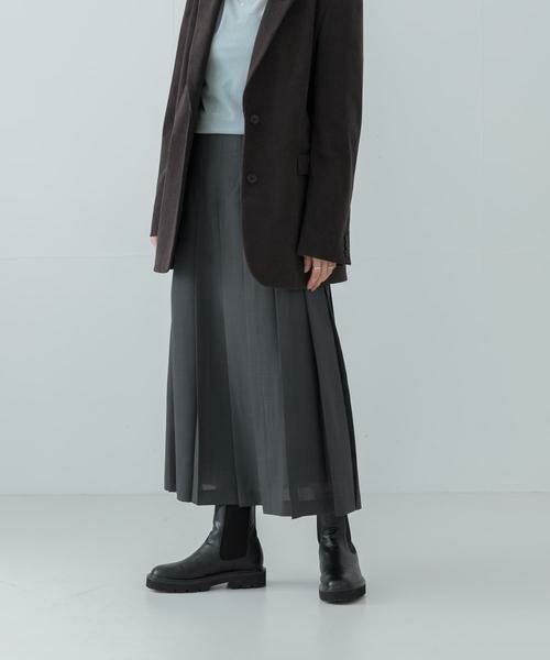 URBAN RESEARCH / アーバンリサーチ スカート | 梳毛ライクプリーツスカート | 詳細12