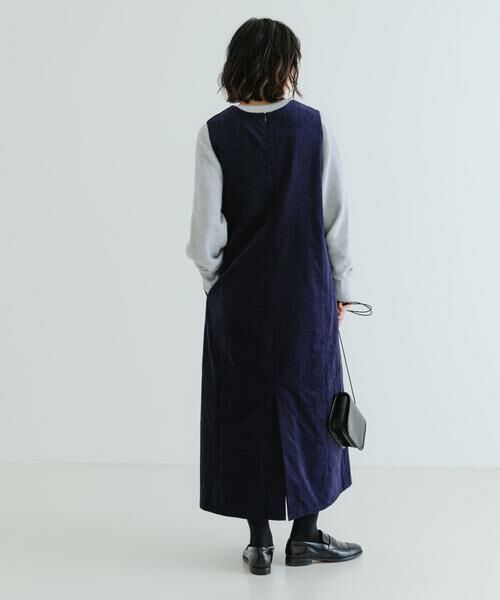URBAN RESEARCH / アーバンリサーチ ワンピース | Uネックコーデュロイジャンパーワンピース | 詳細5