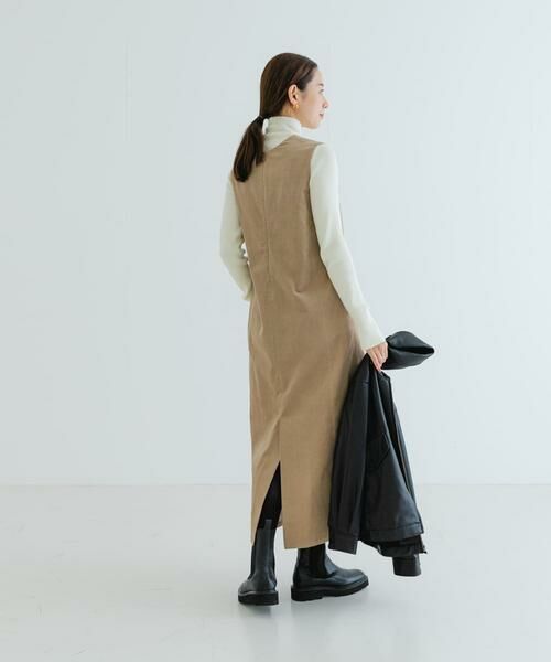 URBAN RESEARCH / アーバンリサーチ ワンピース | Uネックコーデュロイジャンパーワンピース | 詳細24