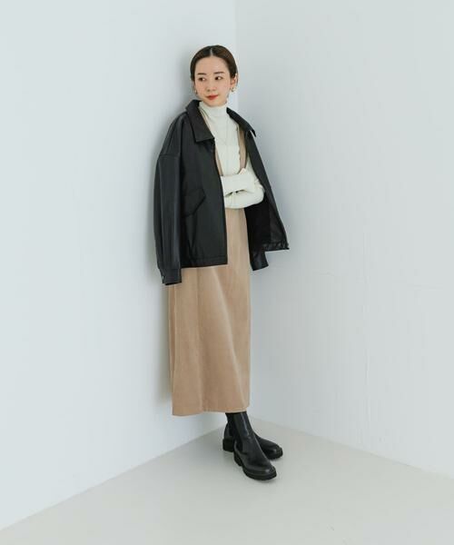 URBAN RESEARCH / アーバンリサーチ ワンピース | Uネックコーデュロイジャンパーワンピース | 詳細26