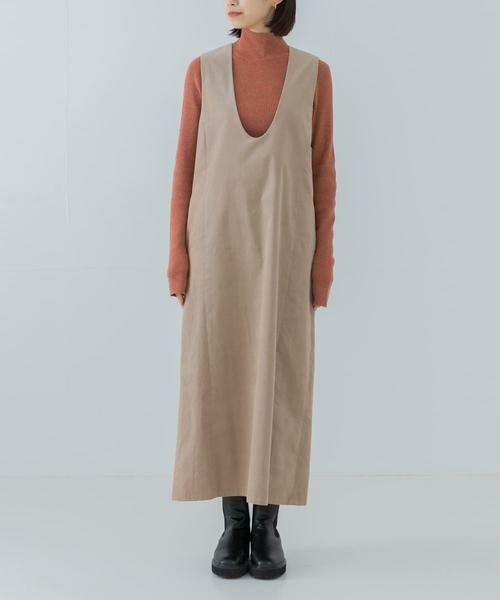URBAN RESEARCH / アーバンリサーチ ワンピース | Uネックコーデュロイジャンパーワンピース | 詳細27