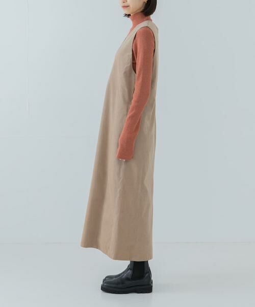 URBAN RESEARCH / アーバンリサーチ ワンピース | Uネックコーデュロイジャンパーワンピース | 詳細28