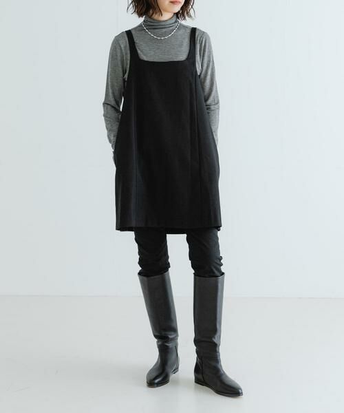 URBAN RESEARCH / アーバンリサーチ ワンピース | スクエアネックミニジャンパーワンピース | 詳細3