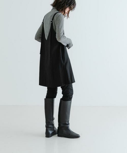 URBAN RESEARCH / アーバンリサーチ ワンピース | スクエアネックミニジャンパーワンピース | 詳細4