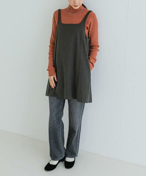 URBAN RESEARCH / アーバンリサーチ ワンピース | スクエアネックミニジャンパーワンピース | 詳細15
