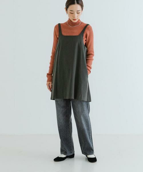 URBAN RESEARCH / アーバンリサーチ ワンピース | スクエアネックミニジャンパーワンピース | 詳細18