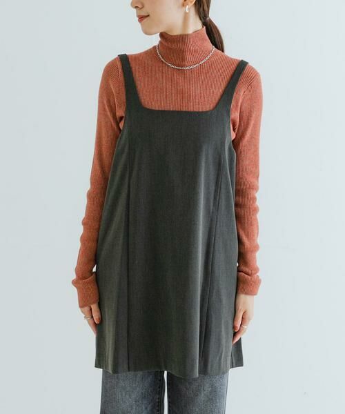 URBAN RESEARCH / アーバンリサーチ ワンピース | スクエアネックミニジャンパーワンピース | 詳細19