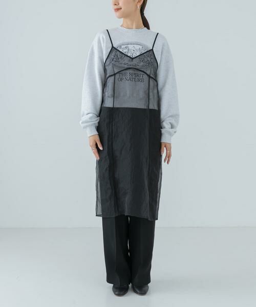 URBAN RESEARCH / アーバンリサーチ ワンピース | オーガンジーシアーキャミワンピース | 詳細8