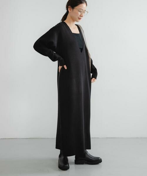 URBAN RESEARCH / アーバンリサーチ ワンピース | 深Vネックニットワンピース | 詳細6