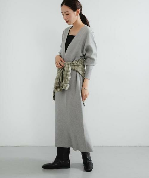 URBAN RESEARCH / アーバンリサーチ ワンピース | 深Vネックニットワンピース | 詳細11