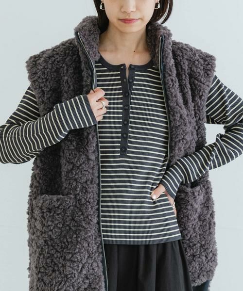 URBAN RESEARCH / アーバンリサーチ その他アウター | ボアジップベスト | 詳細1