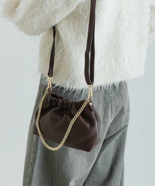 URBAN RESEARCH / アーバンリサーチ ショルダーバッグ | レザーギャザーバッグ | 詳細1