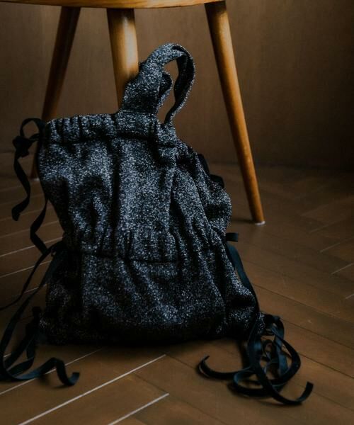 URBAN RESEARCH/アーバンリサーチ ラメニットリボンバッグ ブラウン - URBAN RESEARCH/アーバンリサーチ ラメニットリボンバッグ ブラウン -