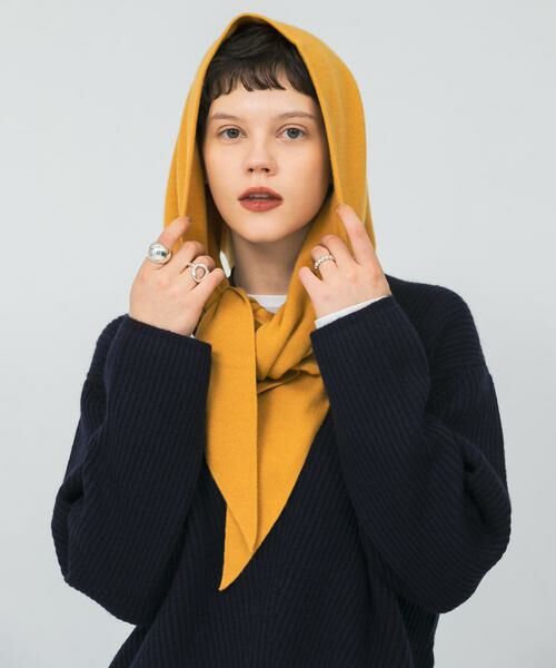 URBAN RESEARCH / アーバンリサーチ マフラー・ショール・スヌード・ストール | ウールカシミヤニットストール | 詳細1