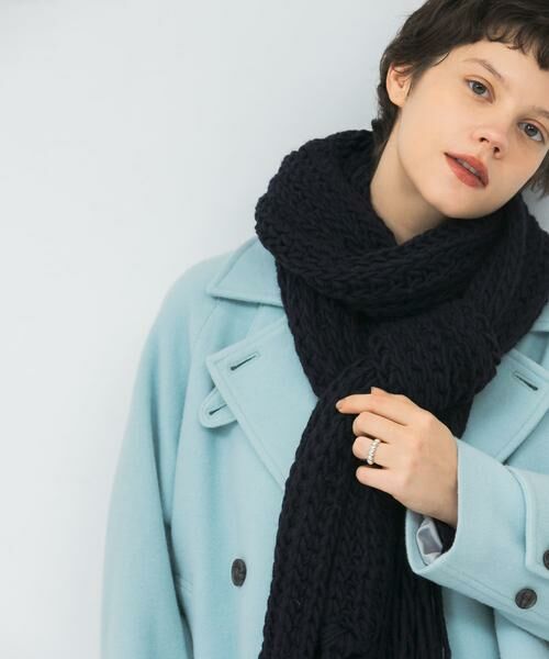 URBAN RESEARCH / アーバンリサーチ マフラー・ショール・スヌード・ストール | Fratelli Talli　フリンジニットマフラー | 詳細1
