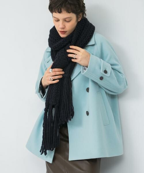 URBAN RESEARCH / アーバンリサーチ マフラー・ショール・スヌード・ストール | Fratelli Talli　フリンジニットマフラー | 詳細2