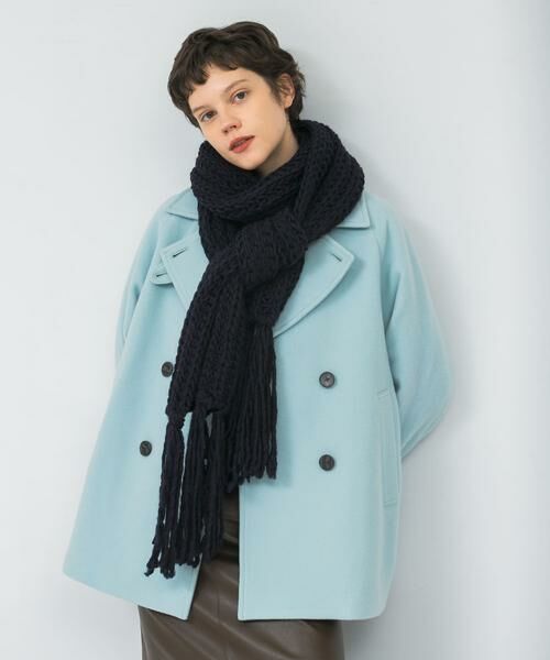 URBAN RESEARCH / アーバンリサーチ マフラー・ショール・スヌード・ストール | Fratelli Talli　フリンジニットマフラー | 詳細3