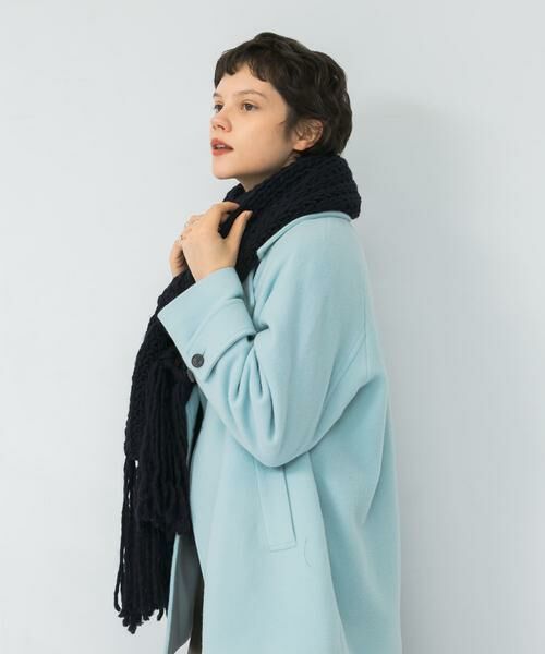 URBAN RESEARCH / アーバンリサーチ マフラー・ショール・スヌード・ストール | Fratelli Talli　フリンジニットマフラー | 詳細4