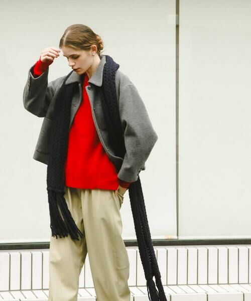 URBAN RESEARCH / アーバンリサーチ マフラー・ショール・スヌード・ストール | Fratelli Talli　フリンジニットマフラー | 詳細5