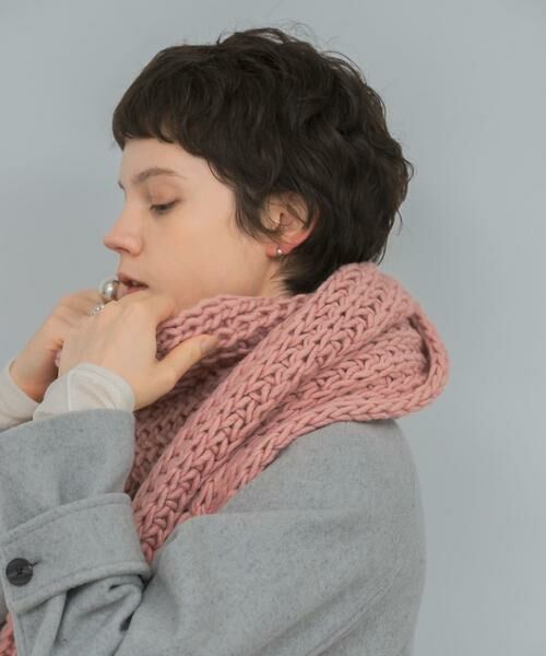 URBAN RESEARCH / アーバンリサーチ マフラー・ショール・スヌード・ストール | Fratelli Talli　フリンジニットマフラー | 詳細9