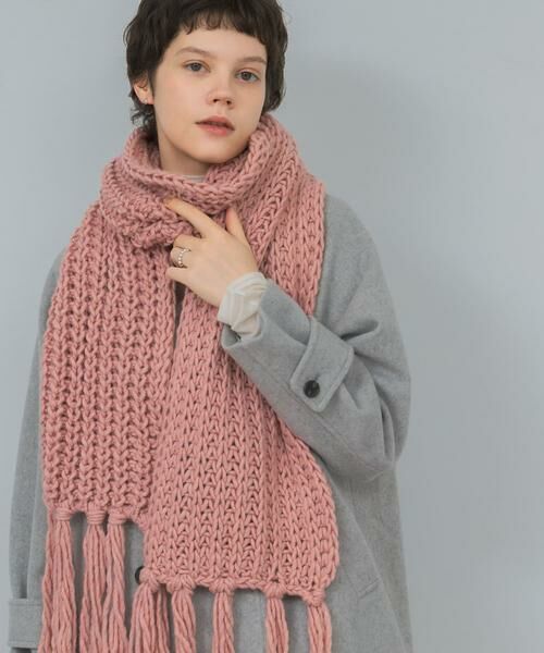 URBAN RESEARCH / アーバンリサーチ マフラー・ショール・スヌード・ストール | Fratelli Talli　フリンジニットマフラー | 詳細10
