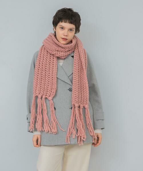URBAN RESEARCH / アーバンリサーチ マフラー・ショール・スヌード・ストール | Fratelli Talli　フリンジニットマフラー | 詳細11