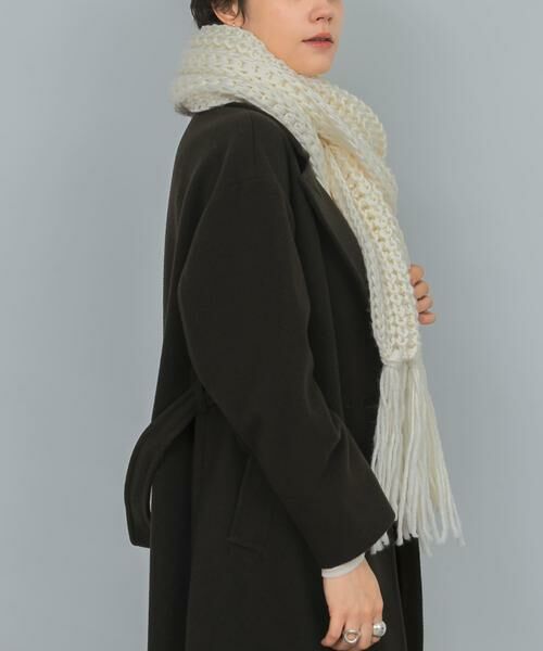 URBAN RESEARCH / アーバンリサーチ マフラー・ショール・スヌード・ストール | Fratelli Talli　フリンジニットマフラー | 詳細18