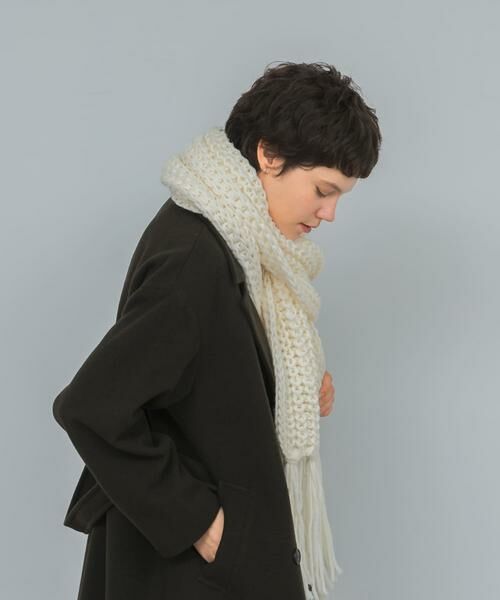 URBAN RESEARCH / アーバンリサーチ マフラー・ショール・スヌード・ストール | Fratelli Talli　フリンジニットマフラー | 詳細19