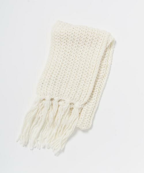 URBAN RESEARCH / アーバンリサーチ マフラー・ショール・スヌード・ストール | Fratelli Talli　フリンジニットマフラー | 詳細23