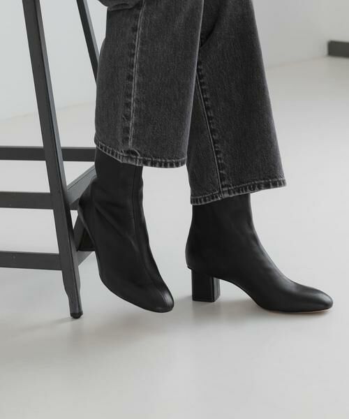 URBAN RESEARCH / アーバンリサーチ ブーツ(ショート丈) | シープレザーショートブーツ(ブラック)