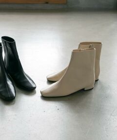 URBAN RESEARCH / アーバンリサーチ ブーツ（ショート丈） | 『MADE IN JAPAN』スクエアトゥローヒールショートブーツ
