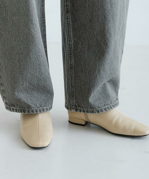 URBAN RESEARCH / アーバンリサーチ ブーツ（ショート丈） | 『MADE IN JAPAN』スクエアトゥローヒールショートブーツ | 詳細1