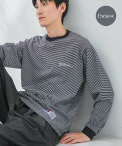 URBAN RESEARCH / アーバンリサーチ Tシャツ | 『別注』RUSSELL ATHLETIC×UR　BORDER LONG SLEEVE T-SHIRT