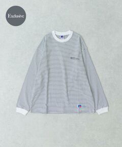 URBAN RESEARCH / アーバンリサーチ Tシャツ | 『別注』RUSSELL ATHLETIC×UR　BORDER LONG SLEEVE T-SHIRT