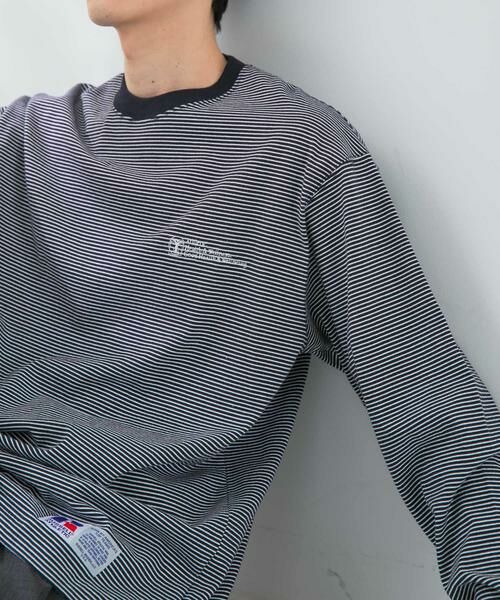 URBAN RESEARCH / アーバンリサーチ Tシャツ | 『別注』RUSSELL ATHLETIC×UR　BORDER LONG SLEEVE T-SHIRT | 詳細1