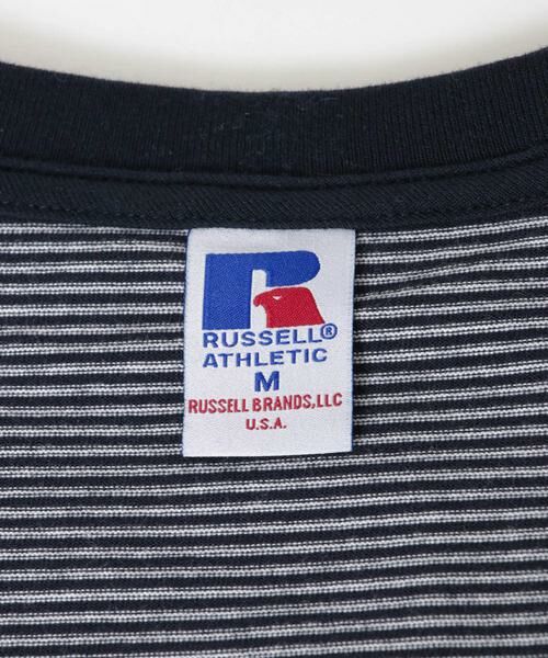 URBAN RESEARCH / アーバンリサーチ Tシャツ | 『別注』RUSSELL ATHLETIC×UR　BORDER LONG SLEEVE T-SHIRT | 詳細13
