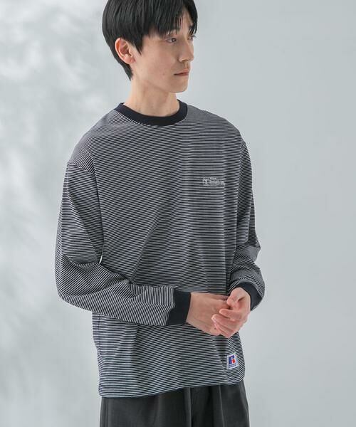 URBAN RESEARCH / アーバンリサーチ Tシャツ | 『別注』RUSSELL ATHLETIC×UR　BORDER LONG SLEEVE T-SHIRT | 詳細6