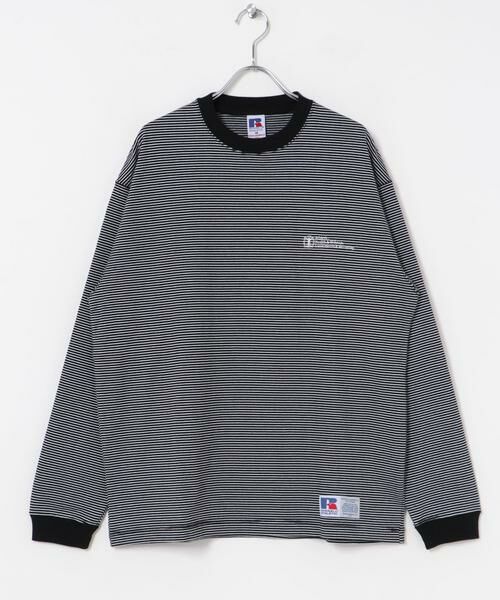 URBAN RESEARCH / アーバンリサーチ Tシャツ | 『別注』RUSSELL ATHLETIC×UR　BORDER LONG SLEEVE T-SHIRT | 詳細20