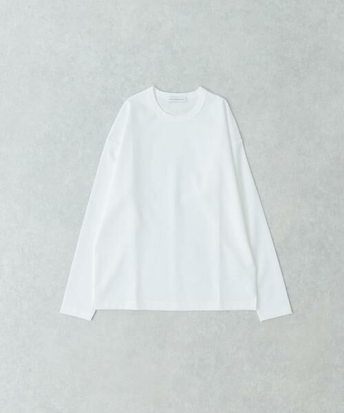 URBAN RESEARCH/アーバンリサーチ コットンナイロンスムージーロングスリーブ ホワイト S URBAN RESEARCH/アーバンリサーチ コットンナイロンスムージーロングスリーブ ホワイト S
