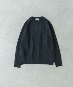 URBAN RESEARCH / アーバンリサーチ ニット・セーター | new basic COTTON CASHMERE WIDE RIB CREW NECK KNIT