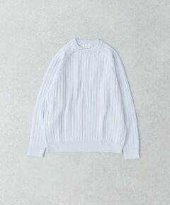 URBAN RESEARCH / アーバンリサーチ ニット・セーター | new basic COTTON CASHMERE WIDE RIB CREW NECK KNIT
