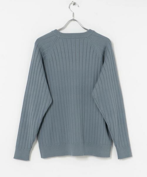 URBAN RESEARCH / アーバンリサーチ ニット・セーター | new basic COTTON CASHMERE WIDE RIB CREW NECK KNIT | 詳細3