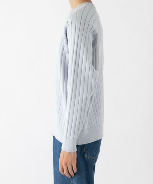 URBAN RESEARCH / アーバンリサーチ ニット・セーター | new basic COTTON CASHMERE WIDE RIB CREW NECK KNIT | 詳細10