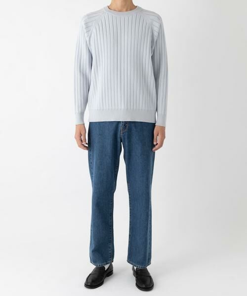 URBAN RESEARCH / アーバンリサーチ ニット・セーター | new basic COTTON CASHMERE WIDE RIB CREW NECK KNIT | 詳細12