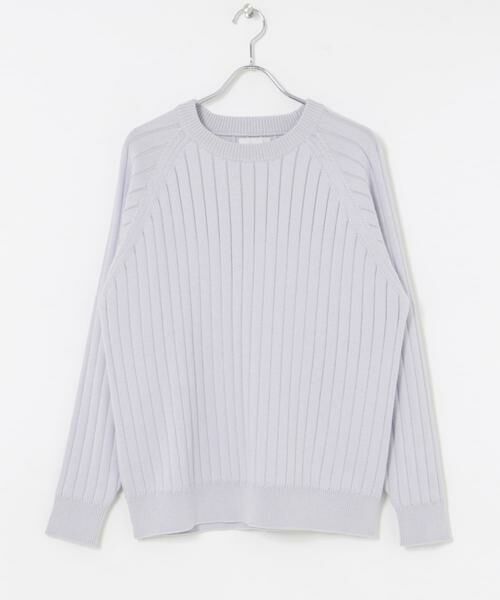 URBAN RESEARCH / アーバンリサーチ ニット・セーター | new basic COTTON CASHMERE WIDE RIB CREW NECK KNIT | 詳細15