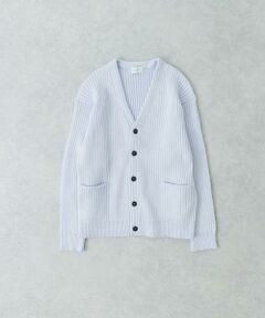 URBAN RESEARCH / アーバンリサーチ カーディガン・ボレロ | new basic COTTON CASHMERE WIDE RIB CARDIGAN