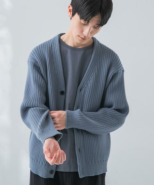 URBAN RESEARCH / アーバンリサーチ カーディガン・ボレロ | new basic COTTON CASHMERE WIDE RIB CARDIGAN | 詳細10