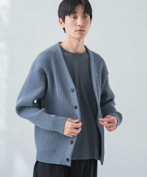 URBAN RESEARCH / アーバンリサーチ カーディガン・ボレロ | new basic COTTON CASHMERE WIDE RIB CARDIGAN | 詳細11