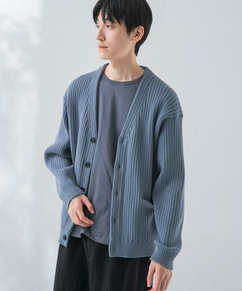 URBAN RESEARCH / アーバンリサーチ カーディガン・ボレロ | new basic COTTON CASHMERE WIDE RIB CARDIGAN | 詳細12